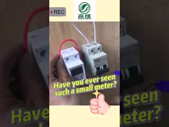 Счетчик энергии LCD цифров рельса Din одиночной фазы RS485 Modbus RTU электронный освещает контржурным светом video