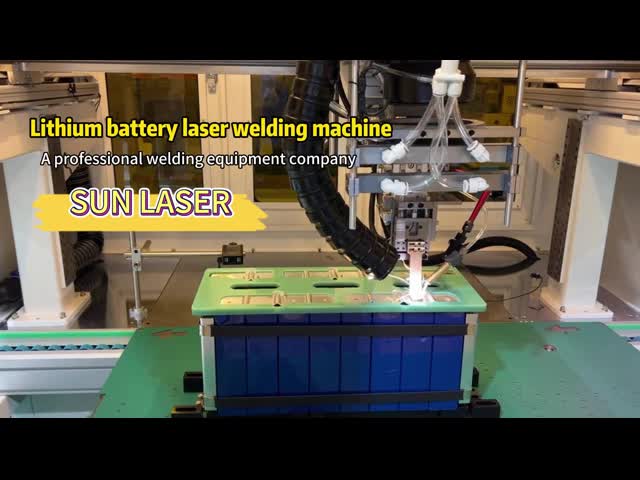 Призматическая литиевая батарея лазерная сварочная машина для сварки никелевых листов с медными свинцовыми соединениями видео
