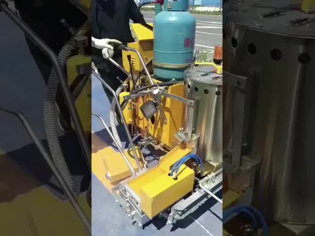 二重ステンレス鋼 CK308S ハンドプッシュ 熱塑性道路マークマシン 操作が簡単