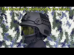 Горный пожарный шлем с высокой плотностью арамидной клетчатки кевлара с оперативной системой быстрого действия, оболочкой UHMWPE и тактическим шлемом Mich video