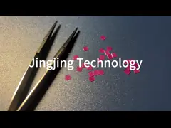 Квадратный синтетический рубин кристаллический сапфир оптическое окно DSP 60/40 video