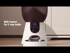 Автоматический умный кормильщик для домашних животных Белая собака кошка кормление станция 342*311.6*181 мм video