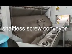 Interlayer Cooled Screw Auger Conveyo Power Saving Food Auger Conveyor