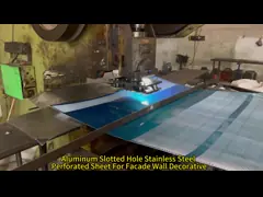 Круглое отверстие алюминиевого перфорированного металлического перфорированного фанера video