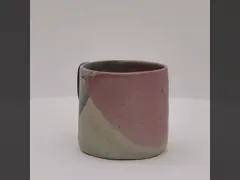 كوب 3D السيراميكي الوردي والأبيض كوب القهوة السيراميكي حليب مع زجاج 3D التفاعلي
