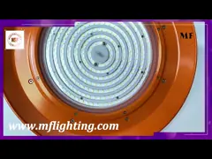 80W IP65 NSF LED High Bay Food Lighting IP65 водонепроницаемость 150lm/W 3000K/4000K/5000K/5700K/6500K Для торговых центров video