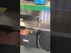 Полуавтоматическая бутылочная пленка теплосокращающаяся упаковочная машина для упаковки бутылок из консервных банок video