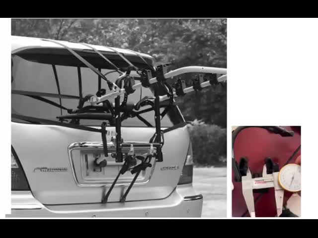 8311A Universal Durable steel rear bike carrier for Travel and Luggage carring 3 bikes