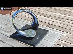 Modern Small Stainless Steel Indoor Ornaments Sculpture