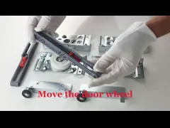 Железные и нейлоновые складывающиеся двери, подшипники для сдвижных дверей шкафов 8,5*11 см video