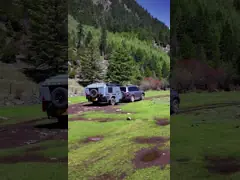 Solar Powered Off Road Travel Trailers Njstar Explorer 4x4 Camper Trailer video