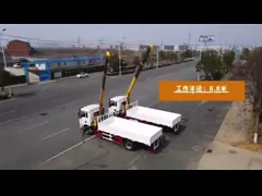 Китайский Dongfeng 6WD 6X6 грузовик крена с XCMG 8 тонн 10 тонн Крена для военного использования video