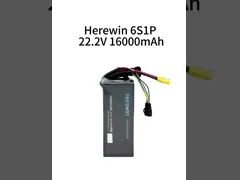 Устойчивая производительность БПЛА с мягким набором батареи 16000 мАч 6s Липо батарея 25С 22,2 В для профессиональных БПЛА video