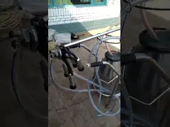 Без усилий доить коров с помощью нашей передовой мобильной одной ведра доильной машины video