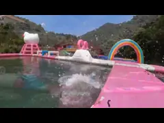 Максимизируйте веселье и прибыль с надувным аквапарком с настраиваемой темой video