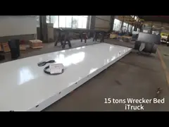 15 тонн стальной тяжелой грузоподъемности Rollback буксир грузовик постели восстановления грузовик корпус 44500 фунтов video
