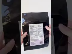 Laminated Custom Printed Transparent Plastic Mylar Sea Food Packaging Vacuum Sealed Frozen Pouch Bag