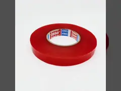 TESA 4965 Двусторонняя клеящая лента Красная пленка Теплоустойчивый ПЭТ-субстрат толщиной 0,2 мм video