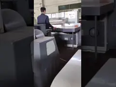 Печатные магазины Машина для резки бумаги формата А4 920 мм Машина для обрезки книг Бумажник video