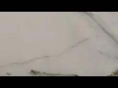 Hardness 6 Man Made Kitchen Worktops Polished White Marble Effect Quartz