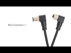 M12 Формованные кабельные разъемы с кодирующим 5-прицепным сенсором IO video