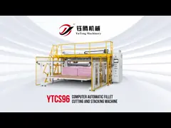 Computerized Automatic Fillet Cutting And Stacking Machine For Home Textile Material