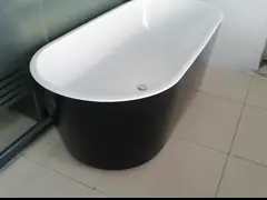 1700 мм прямоугольный дизайн Ладодо акриловой стоячей ванны цвет не меняется за 10 лет video