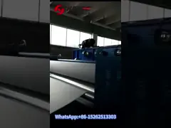 Автоматическая машина календаря текстильной ткани 3м, жара отжала доводочный станок ткани video