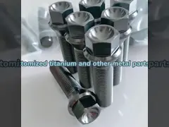 переоборудованный с титановым сплавом полые шины болт M14 1,5 колесный узел болты конусовое сиденье video