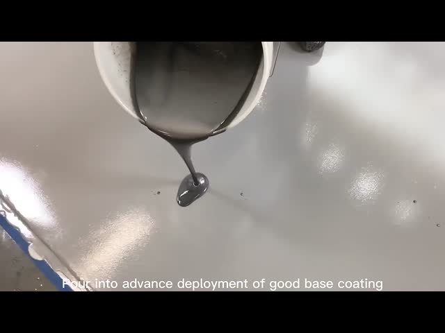 1mm Self Leveling Metallic Epoxy Floor Coating Yellowing Low Odor ECO Friendly video