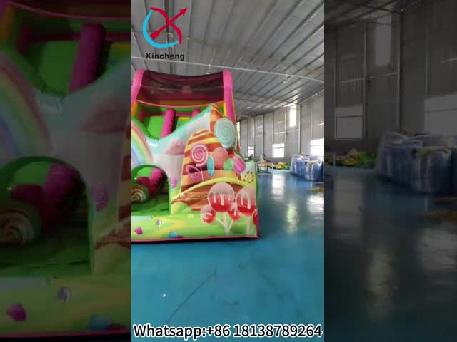 遊園地 充電式ドライスライド キャンディーハウス 充電式スライド 子供のための城