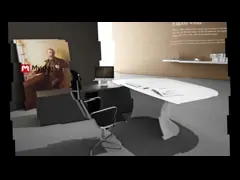 Настраиваемый цвет и размер Исполнительный стол Президент Стол Коммерческая офисная мебель Поддержка настройки video