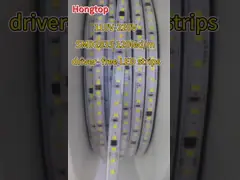 220В IP67 SMD 2835 высоковольтная светодиодная лента 120 светодиодов/М 2 ряда 9W/М video