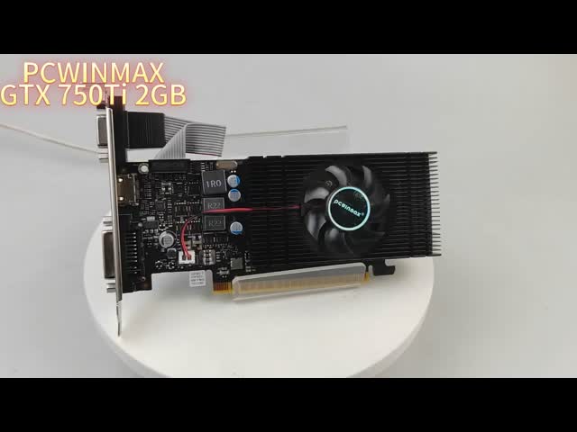 PCWINMAX Geforce GTX 750 Ti 2GB GDDR5 128bit 640SP видеокарта с одним вентилятором низкого профиля графическая карта GPU для рабочего стола
