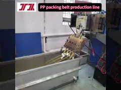 Blue Belt PP Packing Belt Making Machine with Belt Width 5-18mm Belt Length 1000-7000m