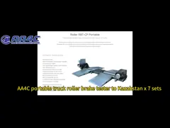 переносное передвижное оборудование для испытания роликовых тормозов грузовых автомобилей для транспортных средств 4WD 10T video