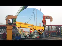 0.5T 15M Marine Telescopic Boom Crane For Offshore Support Vessel