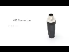Industrial M12 4 Pin Field Wireable Connector Female A Code