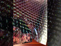 3D линзы отливка и отверждение голографическая пленка влагозащищенная для коробки / этикетки video