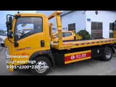 115kW Fuel Diesel Wrecker Towing Truck Platform Heavy Duty Flatbed Tow Truck