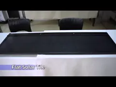 N-TYPE 65W Черный прямоугольный солнечный панель BIPV Крысовые плитки Устойчивое к погоде закаленное стекло video