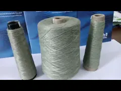 Anti Static Conductive Fire Resistant 10s/2 60% Stainless Steel Fiber With 40% Aramid Blended Yarn