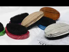 Oval 360 Curved Wave Brush For Men Hair Soft Medium Hard Boar Bristle PU Paint