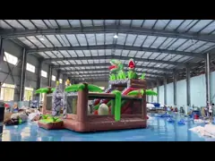 Commercial Dinosaur Party 5.3x5x3.4mH Inflatable Bouncer Slide