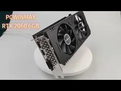 PCWINMAX RTX2060 Карты графики для майнинга 6 ГБ 192 Бита GDDR6 Двойной вентилятор 8 пин для ПК video