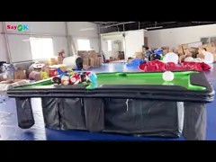 Inflatable Bowling Game 0.9mm PVC Air Sealed Inflatable Pool Table With Stand