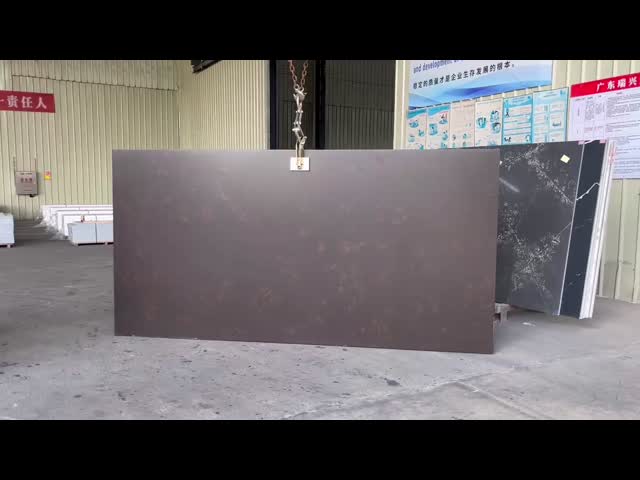 Dark Brown Quartz Countertops For Bedroom Cabinet Radiation Shielding