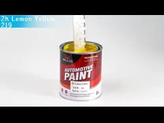 Твердая металлическая яркая жидкая лимонная желтая 2k цветная краска для автомобилей video