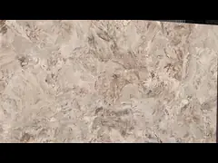 Artificial Gold Vein Quartz Countertop 2cm 3cm Yellow Quartz Kitchen Countertops