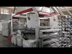 10 Transbordadores PP máquina de hacer bolsas tejidas máquina de telar circular video